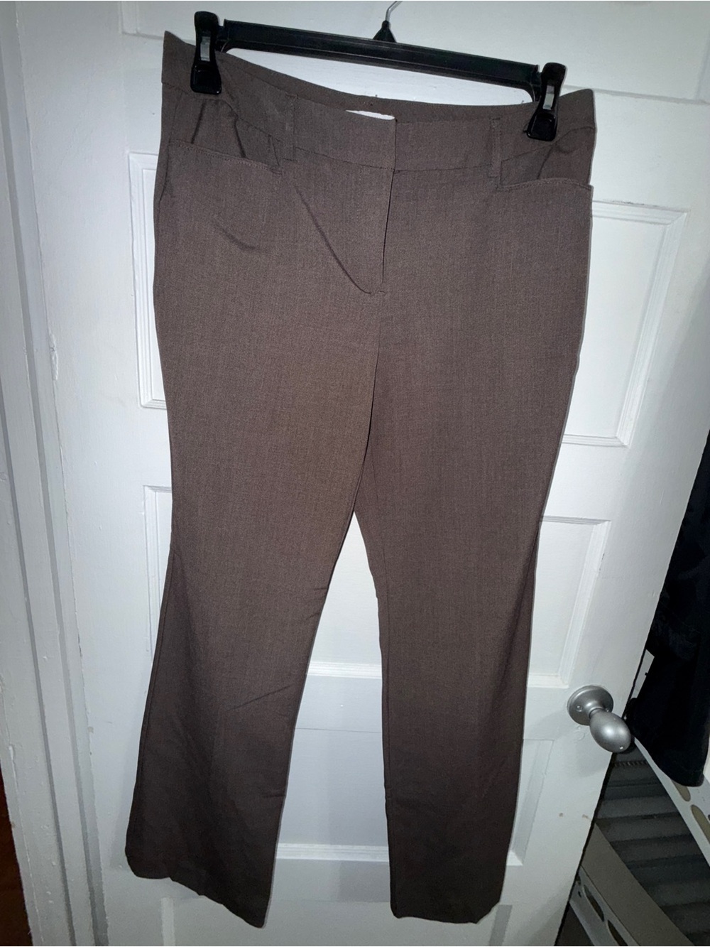 New York & Company Brown Boot Cut Dress Pants